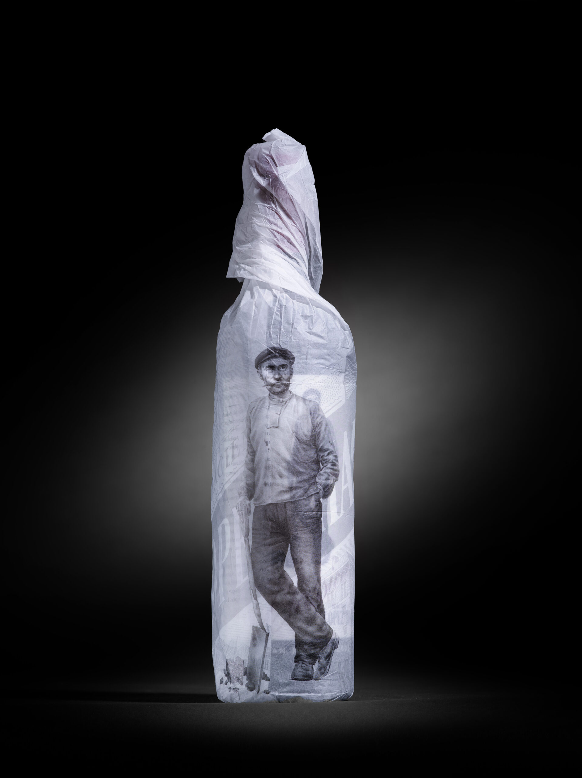 impresión negro papel seda 16 g.